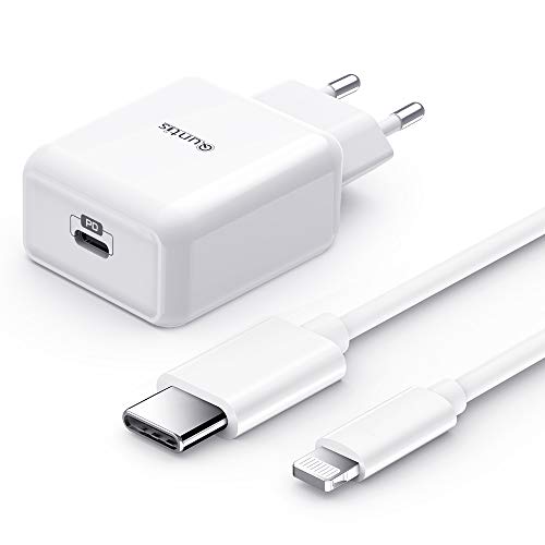 Quntis 20W iPhone Schnellladegerät mit 2m USB C auf Lightning Kabel, MFi Zertifiziert iPhone Fast Charger, USB C Netzteil Kompatibel mit iPhone 14 13 12 Mini Pro Max SE 2020 11 X XR XS Max 8P iPad Pro von Quntis