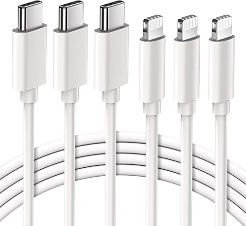 Quntis 3Pack 2m USB C auf Lightning Kabel MFi-Zertifiziert, iPhone Schnellladekabel Fast Charger iPhone Kabel kompatibel mit iPhone 14/13/12/12 Pro/12 Pro Max/12 mini/11/11 Pro/X/XR/XS/8/8P/iPad Pro von Quntis