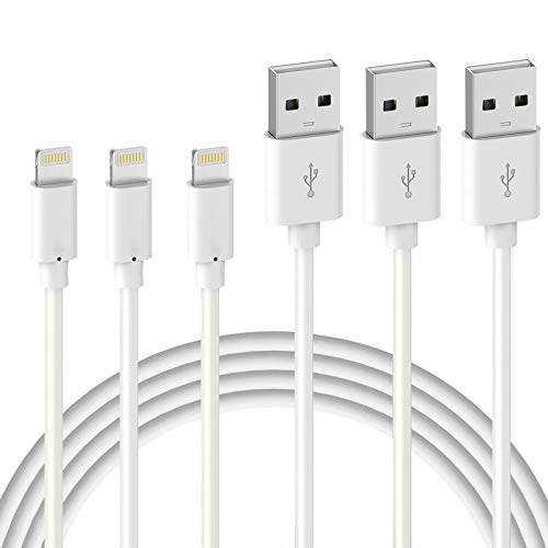 Quntis USB A auf Lightning Kabel [3Pack 2m] iPhone Ladekabel iPhone Charger Kabel MFi zertifiziert kompatibel mit iPhone 13/14/12/11/X/XR/XS Pro Max/8/7/6/5/SE iPad Pro/Air/Mini - Weiß von Quntis