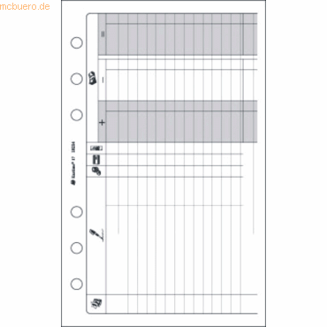 5 x Quo Vadis Timer Kassenbuch 32 Blatt 105x172mm von Quo Vadis