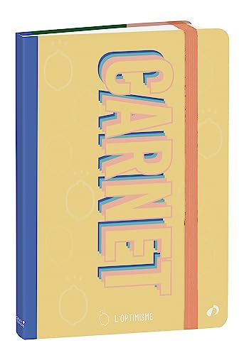 QUO VADIS - Kollektion: L'Optimisme Notizbuch 21 Loptimismus mit Gummiband 15 x 21 cm Graphic von QUO VADIS