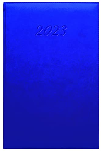 Quo Vadis 377007Q – Kalender 2023 – DAILY 24 BRAND – mehrsprachig – Farbe: Blau – A5 – 16 x 24 cm von Quo Vadis