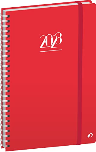 Quo Vadis 683208Q Terminplaner MINISTRO S Italienische Sprache Jahr 2023 Farbe Koralle Format 16 x 24 cm Wochenkalender 13 Monate Dezember weißes Papier mit Spiralbindung, abnehmbarer Einband Oslo von Quo Vadis