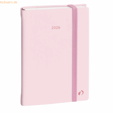 Quo Vadis Buchkalender Daily 21 13x21cm Color Pastell rosa 2026 von Quo Vadis