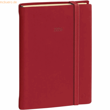 Quo Vadis Buchkalender Daily 21 13x21cm Silk bordeaux 2026 von Quo Vadis