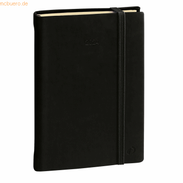 Quo Vadis Buchkalender Daily 24 16x24cm Silk schwarz 2025 von Quo Vadis