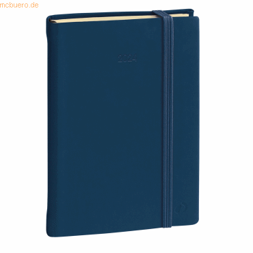 Quo Vadis Buchkalender Pre Prestige 21x27cm Silk marineblau 2024 von Quo Vadis