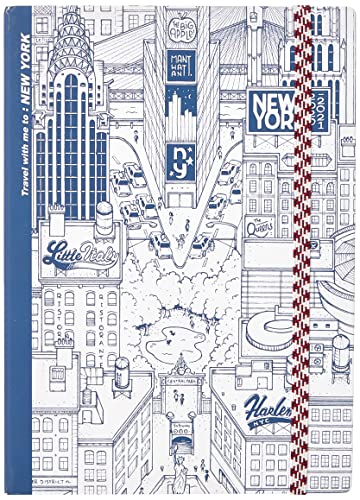 Quo Vadis Docteur Paper Note 21 mit Gummizug, Schülerkalender, Wochenkalender, 15 x 21 cm, New York, Jahr 2020-2021 von Quo Vadis