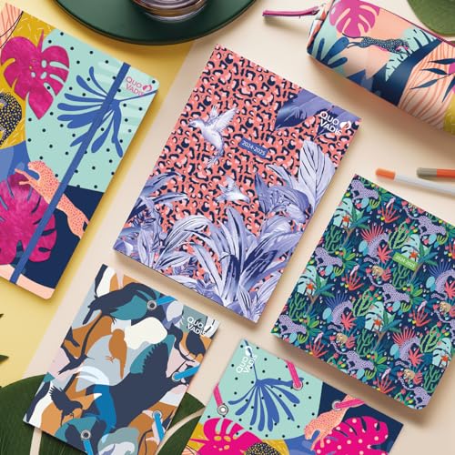 Quo Vadis - Kalender 16 Monate – 2024 – 2025 – Notizplan – Wochenkalender – mehrsprachig – Jungle Spirit – Mehrfarbig – 16 Monate September bis Dezember – 15 x 21 cm – Papier Clairefontaine weiß Quo Vadis - Kalender 16 Monate – 2024 – 2025 – Notizplan – Wochenkalender – mehrsprachig – Jungle Spirit – Mehrfarbig – 16 Monate September bis Dezember – 15 x 21 cm – Papier Clairefontaine weiß von Quo Vadis