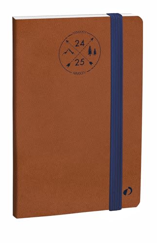 Quo Vadis - Kalender 16 Monate – 2024 – 2025 – Präsident SD – Wochenkalender – mehrsprachig – Everest – Braun – 16 Monate September bis Dezember – 21 x 27 cm – Papier Clairefontaine weiß von QUO VADIS