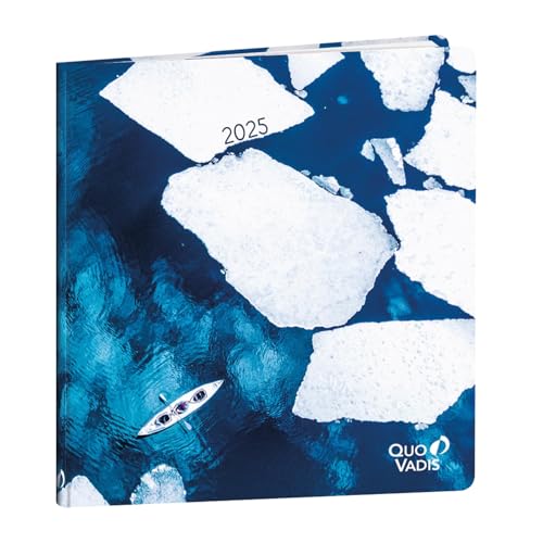 Quo Vadis - Kalender – 2025 – Recycling – Wochenkalender – mehrsprachig – Respire – mehrfarbig – 13 Monate von Dezember bis Dezember – 16 x 16 cm – Recyclingpapier Clairefontaine von QUO VADIS