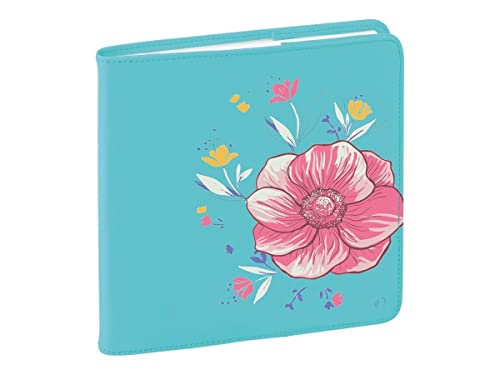 Quo Vadis - Kollektion: Bloom EXECUTIF Leinwand – Wochenplaner – 16 x 16 cm – Französische Edition – 13 Monate Dezember – Jahr 2023 von QUO VADIS