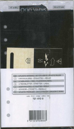 Quo Vadis Nachfüllpack Intercalaire + Regler, T17, 10 x 17 cm, Jahr von Quo Vadis
