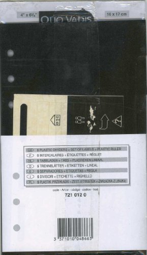 Quo Vadis Nachfüllpack Intercalaire + Regler, T17, 10 x 17 cm, Jahr von QUO VADIS