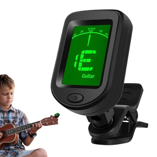 Qurygin Saiteninstrument-Stimmgerät, -Stimmgerät für E-Gitarre, 360-Grad-Drehung, Saiteninstrument-Stimmwerkzeug für Bass, Ukulele, Banjo und Violine Qurygin Saiteninstrument-Stimmgerät, -Stimmgerät für E-Gitarre, 360-Grad-Drehung, Saiteninstrument-Stimmwerkzeug für Bass, Ukulele, Banjo und Violine von Qurygin