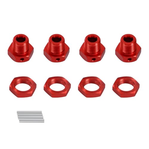 Qussedser 17 mm Aluminiumlegierung, 6 mm Erweiterter Naben-Sechskantmutternsatz für ARRMA Kraton 4s Outcast 4s Upgrade-Teile von Qussedser