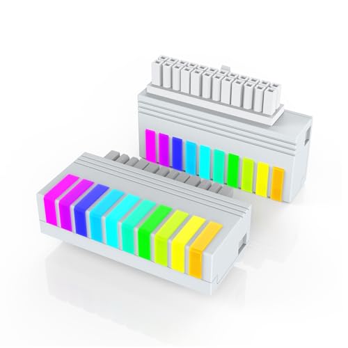 Regenbogen ARGB ATX 24 Pin 90 Grad Stromversorgungsadapter RGB Stromadapter für PC Motherboard Buchse zu Stecker Stromanschluss PC-Netzteile weiß Regenbogen ARGB ATX 24 Pin 90 Grad Stromversorgungsadapter RGB Stromadapter für PC Motherboard Buchse zu Stecker Stromanschluss PC-Netzteile weiß von Qustikuri
