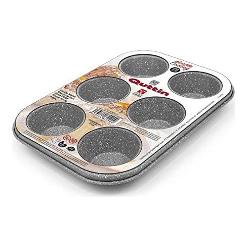 QUTTIN 49437 Marmor-Pfanne, 26,5 x 18,5 x 3 cm, 6 Stück, Aluminium QUTTIN 49437 Marmor-Pfanne, 26,5 x 18,5 x 3 cm, 6 Stück, Aluminium von QUTTIN