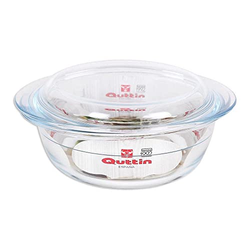 Quttin 63092 Kochtopf aus Glas, rund, mit Deckel, mehrfarbig, 1,1 l, Kunststoff Quttin 63092 Kochtopf aus Glas, rund, mit Deckel, mehrfarbig, 1,1 l, Kunststoff von QUTTIN