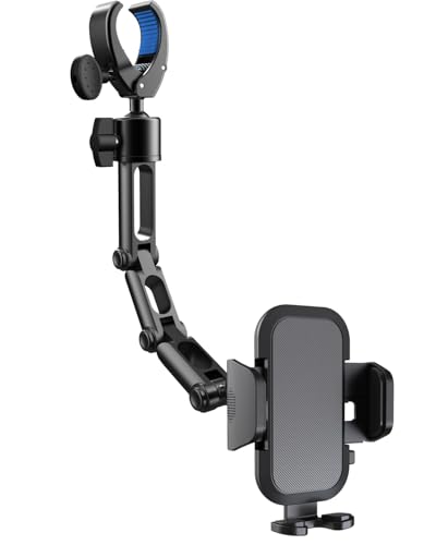 Verbesserte Handyhalterung für Ihr Auto, Rückspiegel-Handyhalterung – Halterung aus Aluminiumlegierung, Multi-Winkeleinstellung, drehbar und einziehbar, kompatibel mit 10,2 - 17,8 cm großen iPhone Verbesserte Handyhalterung für Ihr Auto, Rückspiegel-Handyhalterung – Halterung aus Aluminiumlegierung, Multi-Winkeleinstellung, drehbar und einziehbar, kompatibel mit 10,2 - 17,8 cm großen iPhone von Quyee