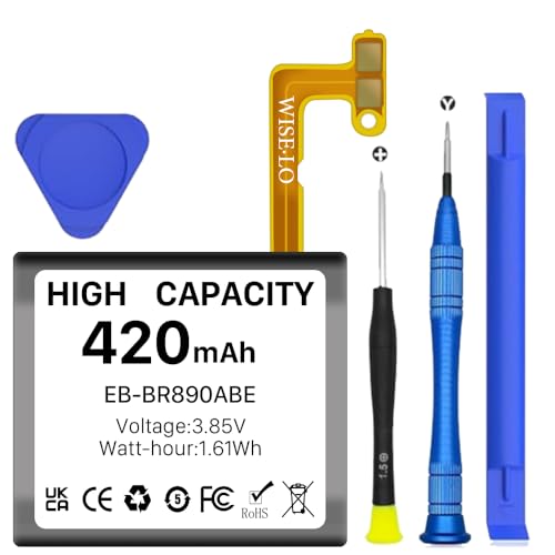 [420mAh] Akku für Samsung Galaxy Watch 4 Classic (46mm), SM-R890 SM-R890N SM-R895 SM-R895U, EB-BR890ABY Ersatzakku mit Reparaturwerkzeugen von Quzmo