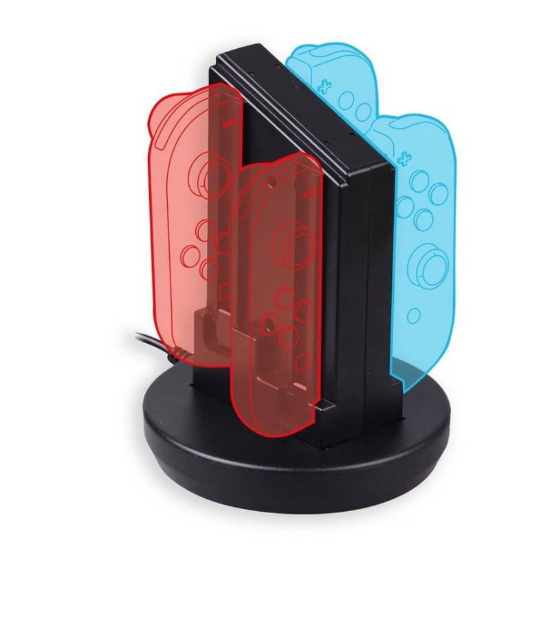 Qware Gaming Ladestation kompatibel mit Nintendo Controller – 4-in-1 Lade-Dock Zubehör Nintendo von Qware Gaming