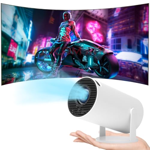 Mini Beamer 4K Unterstützt Android 11,Beamer Handy Outdoor 180°Drehbarer,Mini Projector 5G WiFi 6 BT 5.0,130 Zoll Geeignet für Telefon/PC/HDMI USB,Smart Projector für Handy Phone/TV Stick/Laptop/HDMIv Mini Beamer 4K Unterstützt Android 11,Beamer Handy Outdoor 180°Drehbarer,Mini Projector 5G WiFi 6 BT 5.0,130 Zoll Geeignet für Telefon/PC/HDMI USB,Smart Projector für Handy Phone/TV Stick/Laptop/HDMIv von Qwdqwd