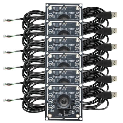 Qweradr 6 Stück 100-Grad-Kameramodul 1 MP OV9732 1280 X 720 USB Kostenloser Treiber Manueller, mit 2 Meter Kabel für WinXP/7/8/10 von Qweradr