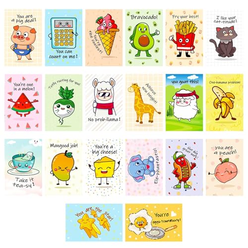 Qyljeiwred Cartoon-Postkarten für Kinder, 20 x Cartoon-Charaktere, humorvoll, niedliches Muster, Partyzubehör für Familie, , Mädchen, Kinder, Studenten, Lehrer Qyljeiwred Cartoon-Postkarten für Kinder, 20 x Cartoon-Charaktere, humorvoll, niedliches Muster, Partyzubehör für Familie, , Mädchen, Kinder, Studenten, Lehrer von Qyljeiwred
