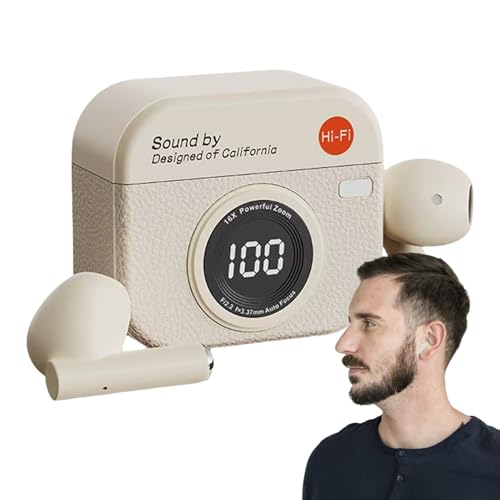 Qyljeiwred Game Wireless Earbuds | Leichte Touch-Control-Kopfhörer – Geräuschunterdrückung, lange Akkulaufzeit, Kamera-Aufladehülle, Ohrhörer für Männer und Erwachsene, Reisen, Zuhause, Frauen Qyljeiwred Game Wireless Earbuds | Leichte Touch-Control-Kopfhörer – Geräuschunterdrückung, lange Akkulaufzeit, Kamera-Aufladehülle, Ohrhörer für Männer und Erwachsene, Reisen, Zuhause, Frauen von Qyljeiwred