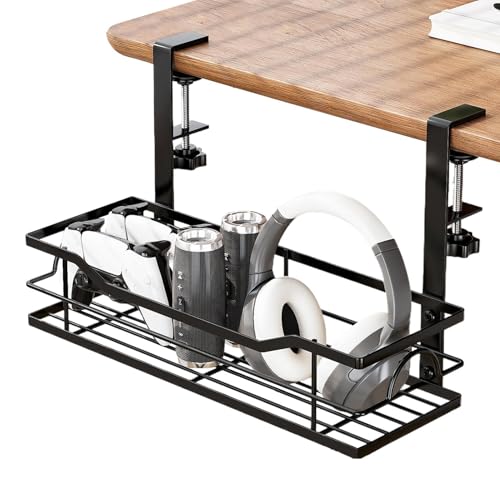 Qyljeiwred Kabel-Organizer unter dem Schreibtisch, Kabelmanagement unter dem Schreibtisch, platzsparend, erweiterter Drahtkorb für Schreibtisch, Zimmer, Computer, Tablets, Kopfhörer, Arbeitsplatz Qyljeiwred Kabel-Organizer unter dem Schreibtisch, Kabelmanagement unter dem Schreibtisch, platzsparend, erweiterter Drahtkorb für Schreibtisch, Zimmer, Computer, Tablets, Kopfhörer, Arbeitsplatz von Qyljeiwred