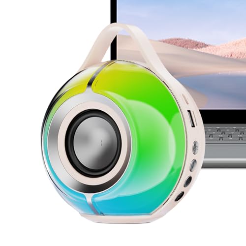 Qzdtue Kabellose Outdoor-Lautsprecher, 360 Grad Surround-Sound, 5,04 x 3,74 x 5,91 Zoll, tragbar, kleines Design für Auto, Zuhause, Beach, Office, Garage, Schwarz, Weiß, Farbverlaufslicht Integration Qzdtue Kabellose Outdoor-Lautsprecher, 360 Grad Surround-Sound, 5,04 x 3,74 x 5,91 Zoll, tragbar, kleines Design für Auto, Zuhause, Beach, Office, Garage, Schwarz, Weiß, Farbverlaufslicht Integration von Qzdtue