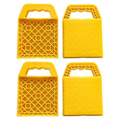 Rutschhemmende Wagenheberpads, Multi-Winkel-Halterung, Heavy-Duty Leveling Equipment, 23 x 17 cm, für Motorhome Caravan Road Trips Parking Travel Outdoor Wartung Herausforderungen von Qzdtue