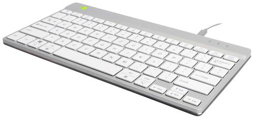 R-GO Tools Compact Break Kabelgebunden Tastatur Deutsch, QWERTZ Weiß Ergonomisch von R-Go Tools