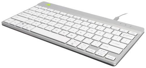 R-GO Tools Compact Break Kabelgebunden Tastatur Italienisch, QWERTY Weiß Ergonomisch von R-Go Tools