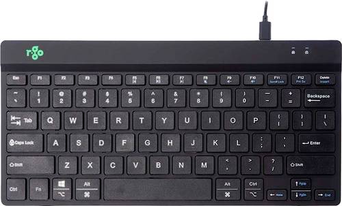 R-GO Tools Compact Break Kabelgebunden Tastatur US-International, QWERTY Schwarz Ergonomisch von R-Go Tools