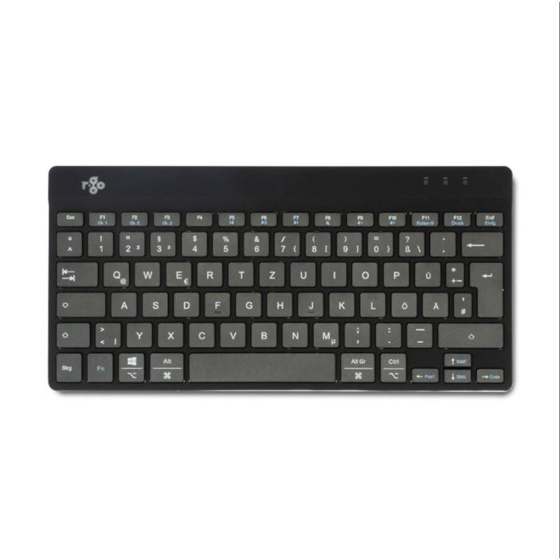 R-Go Compact Break ergonomische Tastatur, QWERTZ (DE), Bbluetooth, schwarz von R-Go Tools
