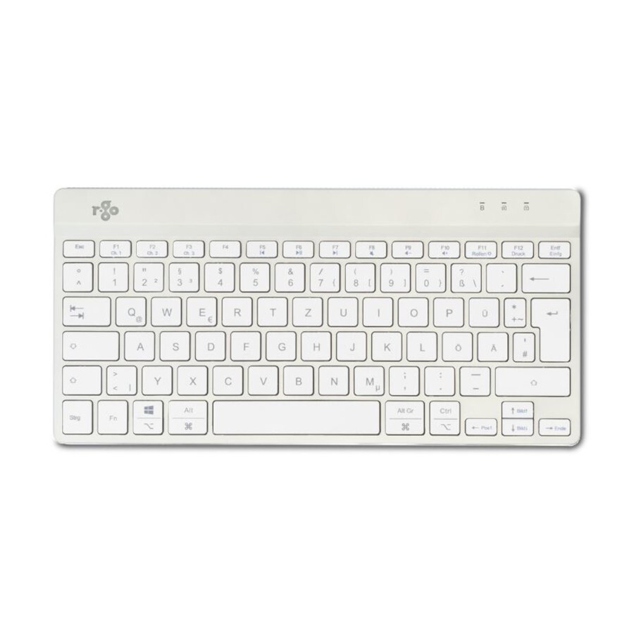 R-Go Compact Break ergonomische Tastatur, QWERTZ (DE), bluetooth, weiß von R-Go Tools