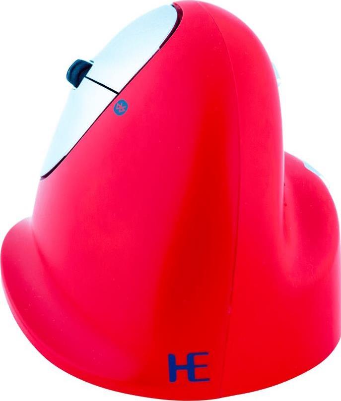 R-Go HE Sport - Vertical mouse - ergonomisch - Für Linkshänder - 5 Tasten - kabellos - Bluetooth - Rot von R-Go Tools