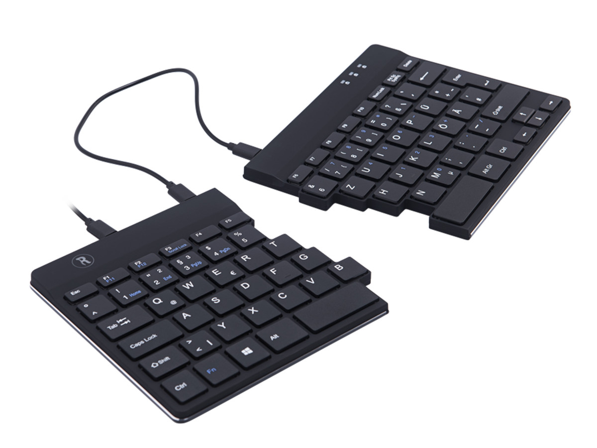 R-Go Split ergonomische Tastatur QWERTZ (DE) RGOSP-DEWIBL, schwarz von R-Go Tools