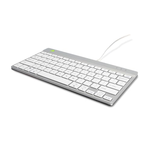 R-Go Tools Compact Break Ergonomic Keyboard QWERTY (US), Wired, W128444811 (Keyboard QWERTY (US), Wired, White) von R-Go Tools