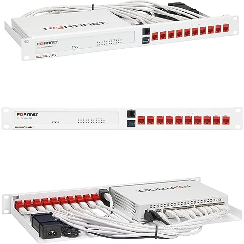19 Zoll Rack Mount für Fortinet Firewall Appliance - 1U Server Rack Shelf mit Easy Access Front Netzwerkanschlüsse, Ordnungsgemäß Entlüftet, RM-FR-T10 von Rackmount.IT von R RACKMOUNT·IT