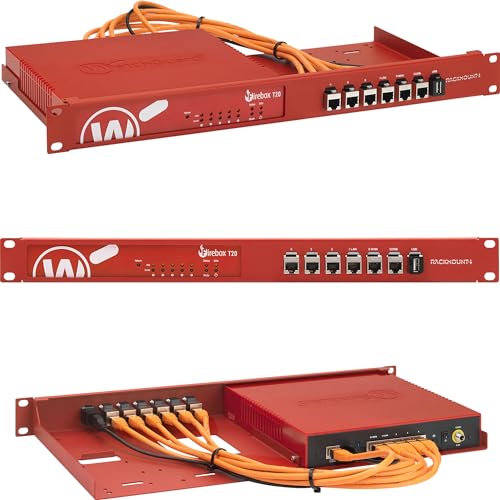 WatchGuard Firewall Industrial Rack Mount - 1U Server-Rackregal mit leicht zugänglichem Kabel und Frontgeschirmter Kupplung, ordnungsgemäß belüftet, benutzerdefiniertes 19-Zoll-Rack - RM-WG-T6i von von R RACKMOUNT·IT