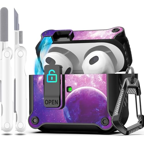 R-fun Kompatibel mit AirPods 3rd Generation 2021 Ladecase Abdeckung, Full Drop Protection Auto Pop-Up Deckel Kompatibel mit Apple Airpod 3-Gen Fall mit Cleaner Kit Schlüsselanhänger,Sternenhimmel R-fun Kompatibel mit AirPods 3rd Generation 2021 Ladecase Abdeckung, Full Drop Protection Auto Pop-Up Deckel Kompatibel mit Apple Airpod 3-Gen Fall mit Cleaner Kit Schlüsselanhänger,Sternenhimmel von R-fun