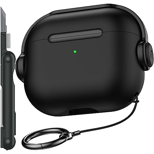 R-fun Kompatibel mit Airpods 3rd Generation Case mit Secure Lock, Musik Headset Kopfhörer Schutzhülle mit Reinigungsset Kompatibel mit Apple Airpods 3 2021 Ladecase,Schwarz R-fun Kompatibel mit Airpods 3rd Generation Case mit Secure Lock, Musik Headset Kopfhörer Schutzhülle mit Reinigungsset Kompatibel mit Apple Airpods 3 2021 Ladecase,Schwarz von R-fun