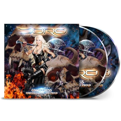 Doro, Neues Album 2023, Conqueress - Forever Strong and Proud, 2 CD Digibook mit 36 Seiten und 5 Bonustracks von R o u g h T r a d e