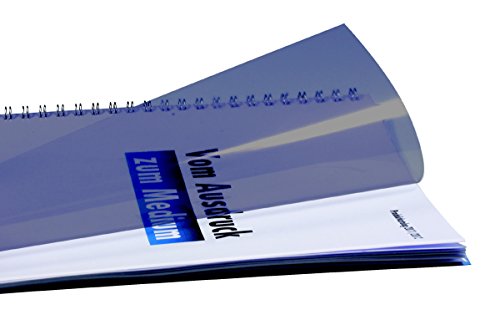 r&b UMT020F-RAU Deckblätter Klarsichtfolien, DIN A4, transparent, farbig, 0.20 mm stark, 100 Stück, rauch von R&B