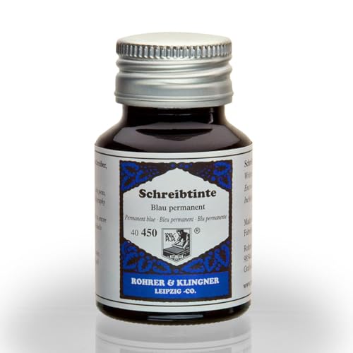 R&K Rohrer & Klingner *seit 1892* Tintenflasche - permanent blau - 50 ml von Rohrer & Klingner