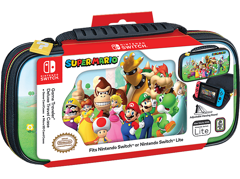 R.D.S. SWITCH™ TRAVEL CASE SUPER MARIO NNS53A Zubehör für Nintendo Switch, Schwarz/Mehrfarbig von R.D.S.