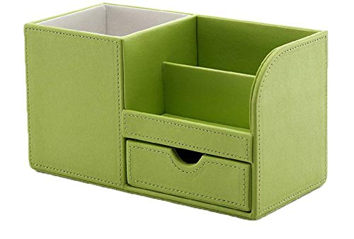 Multifunktionaler Schreibtisch-Organizer, aus PU-Leder, für Schreibwaren, Aufbewahrungsbox für Visitenkarten/Stifte/Stifte/Handy/Fernbedienung, Organizer 22 * 10.5 * 12.3cm grün Multifunktionaler Schreibtisch-Organizer, aus PU-Leder, für Schreibwaren, Aufbewahrungsbox für Visitenkarten/Stifte/Stifte/Handy/Fernbedienung, Organizer 22 * 10.5 * 12.3cm grün von R.N.L